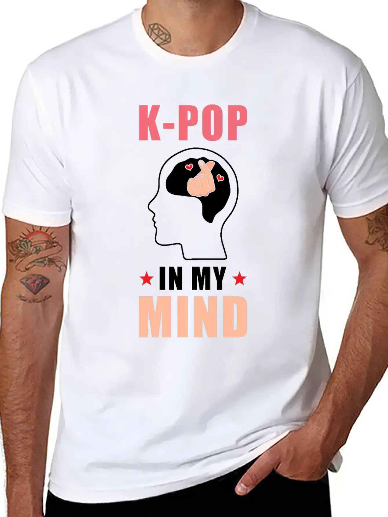 K-POP In My Mind Soft Cotton Short Sleeve Tee ¨C Unisex Wardrobe Staple