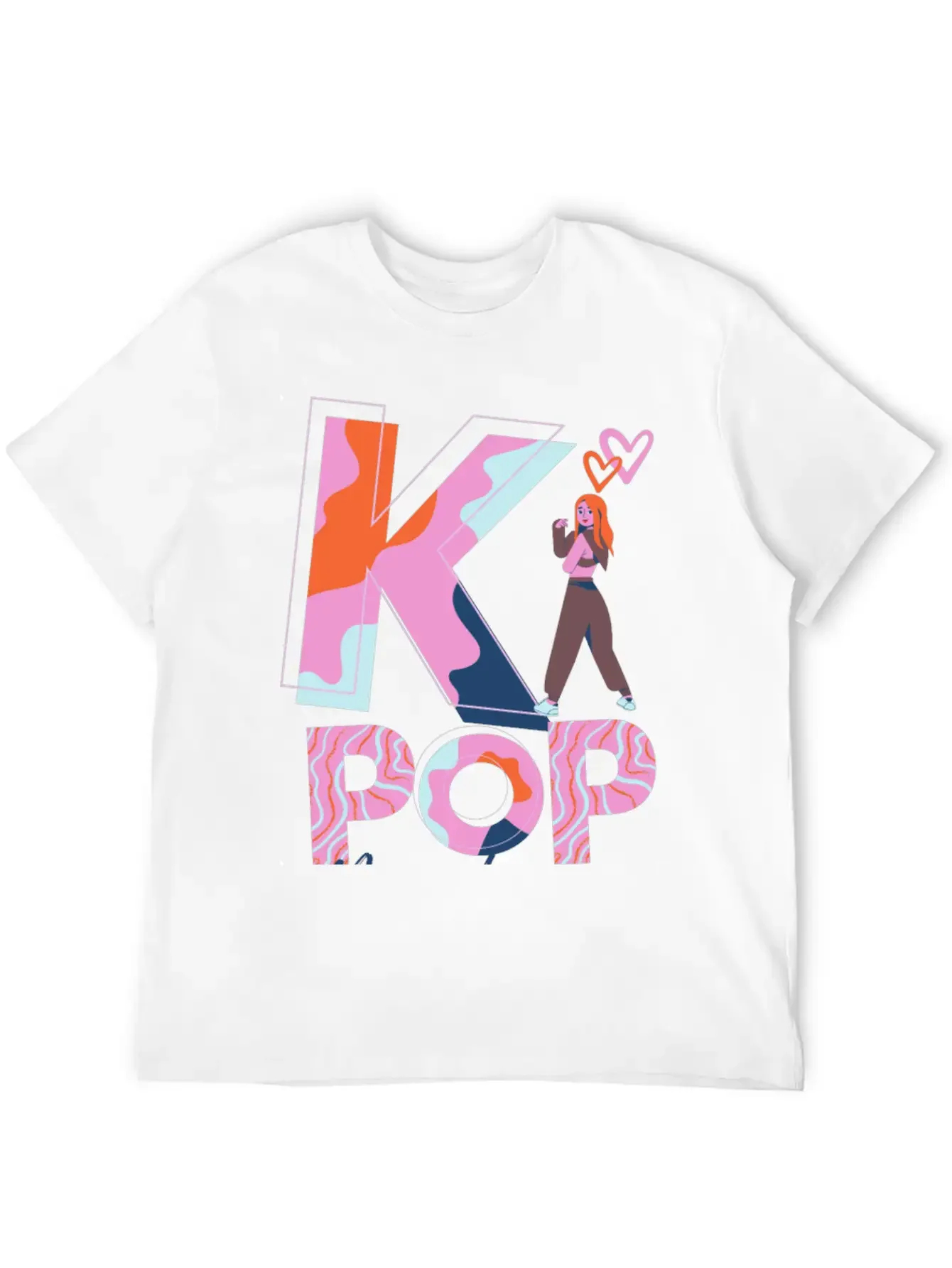 K-Pop Madness Basic Graphic T-Shirt ¨C Daily Comfort In Soft Cotton