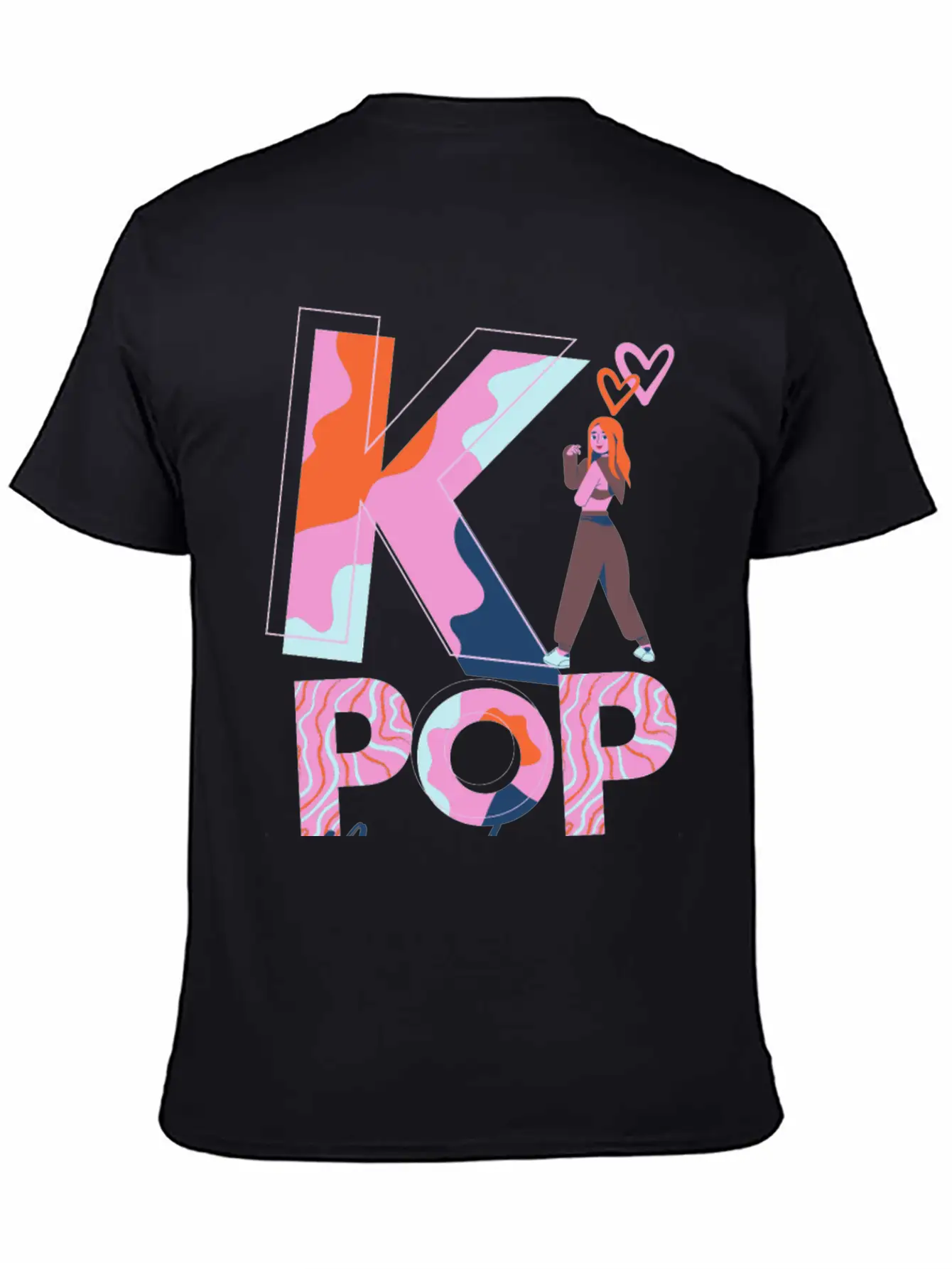 K-Pop Madness Basic Graphic T-Shirt ¨C Daily Comfort In Soft Cotton