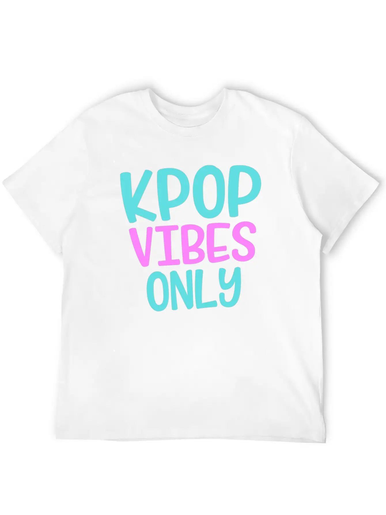 K-Pop Vibes Only Korean Music Merchandise Basic Graphic T-Shirt ¨C Daily Comfort In Soft Cotton
