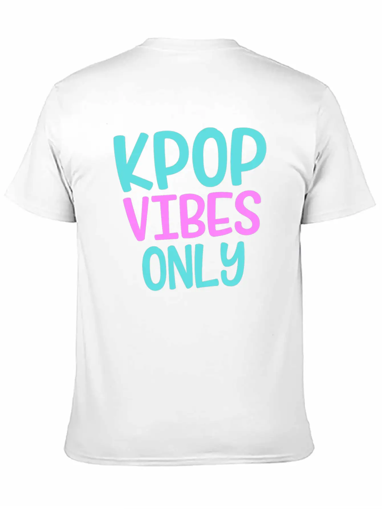 K-Pop Vibes Only Korean Music Merchandise Basic Graphic T-Shirt ¨C Daily Comfort In Soft Cotton