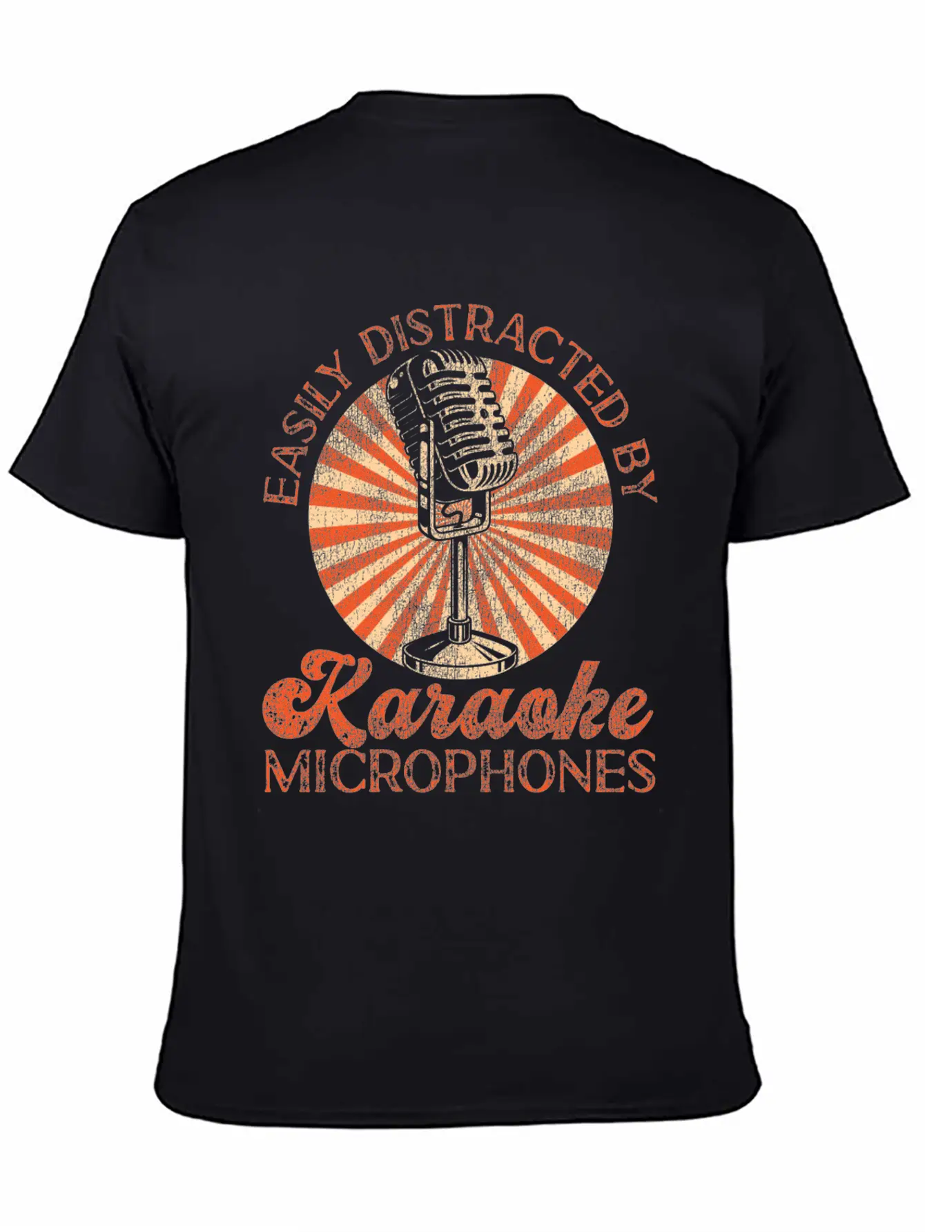 Karaoke Singer Easily Distracted Soft Cotton Short Sleeve Tee ¨C Unisex Wardrobe Staple