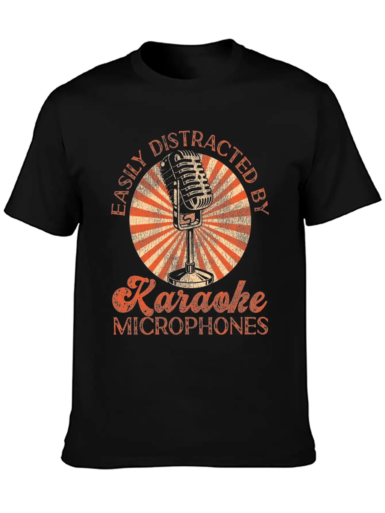Karaoke Singer Easily Distracted Soft Cotton Short Sleeve Tee ¨C Unisex Wardrobe Staple