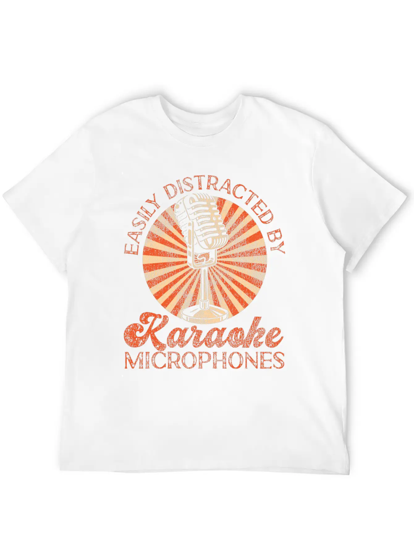 Karaoke Singer Easily Distracted Soft Cotton Short Sleeve Tee ¨C Unisex Wardrobe Staple
