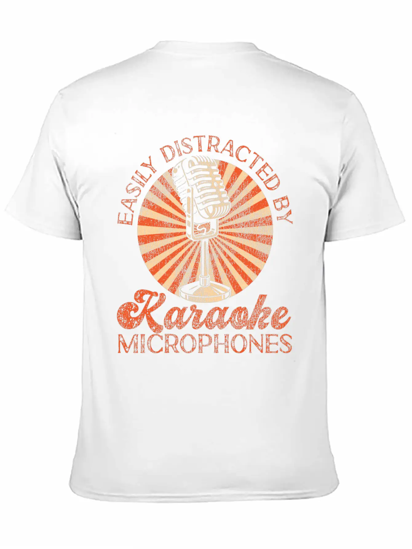 Karaoke Singer Easily Distracted Soft Cotton Short Sleeve Tee ¨C Unisex Wardrobe Staple