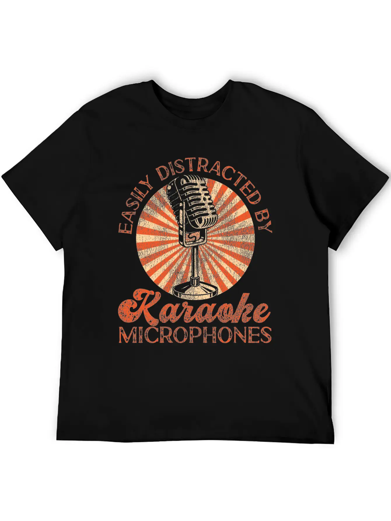 Karaoke Singer Easily Distracted Soft Cotton Short Sleeve Tee ¨C Unisex Wardrobe Staple