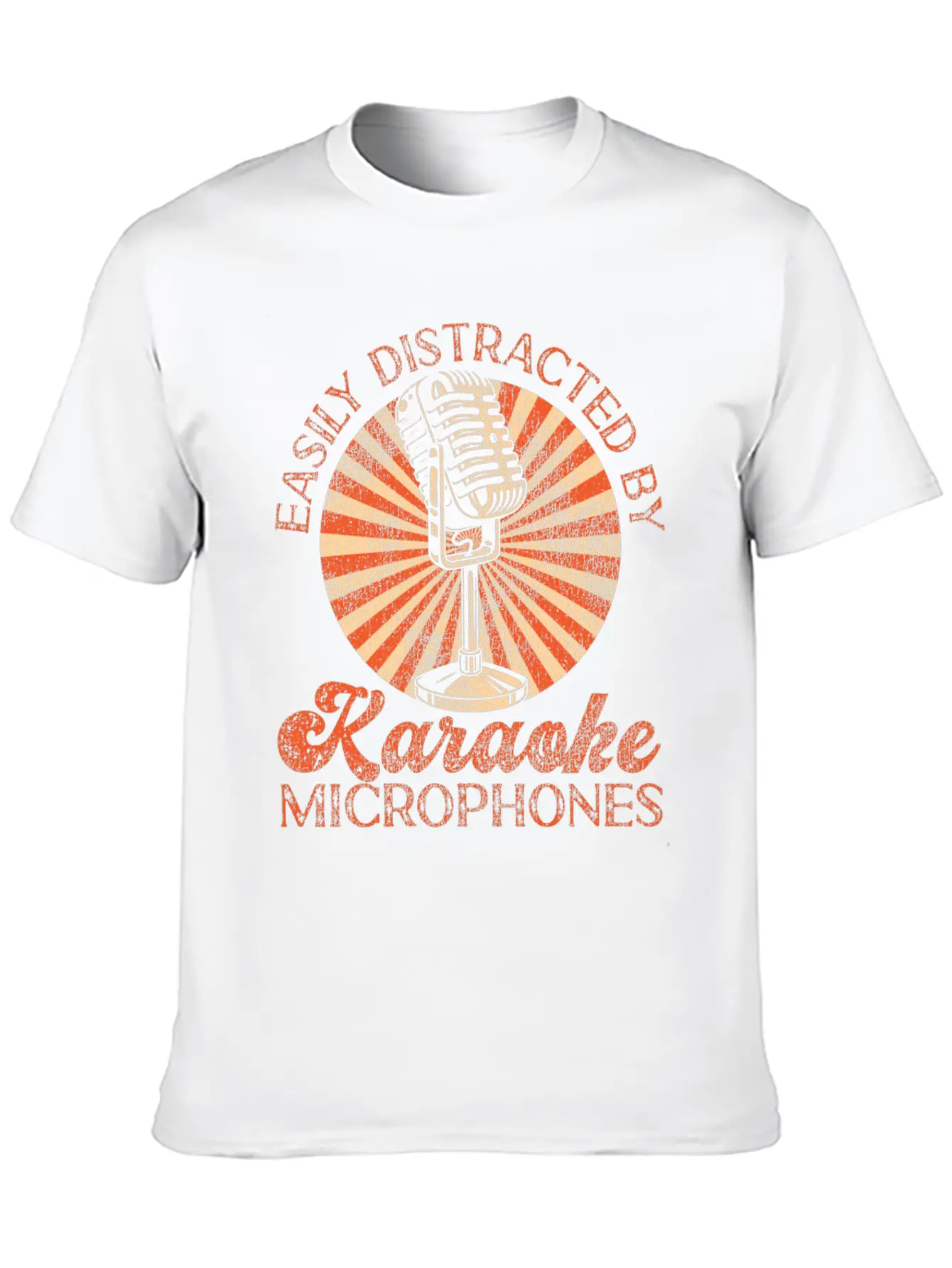 Karaoke Singer Easily Distracted Soft Cotton Short Sleeve Tee ¨C Unisex Wardrobe Staple