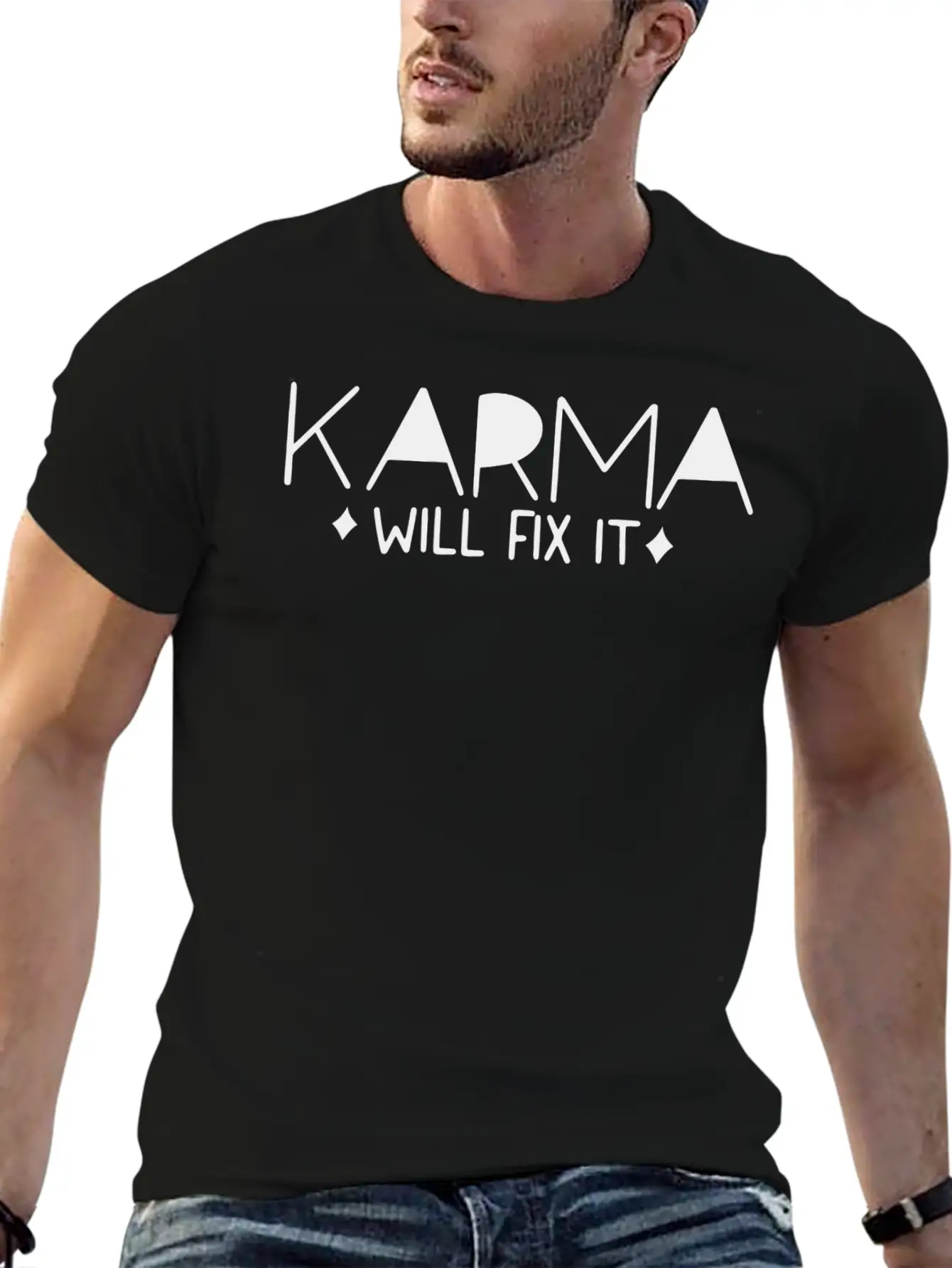 Karma Will Fix It ( Sarcastic Quotes) Soft Cotton Short Sleeve Tee ¨C Unisex Wardrobe Staple
