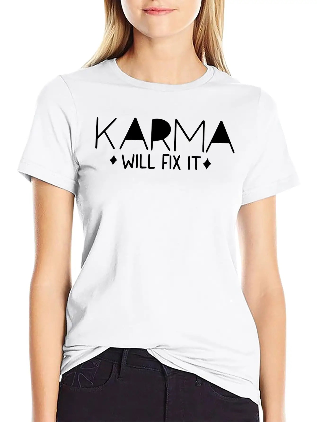 Karma Will Fix It ( Sarcastic Quotes) Soft Cotton Short Sleeve Tee ¨C Unisex Wardrobe Staple