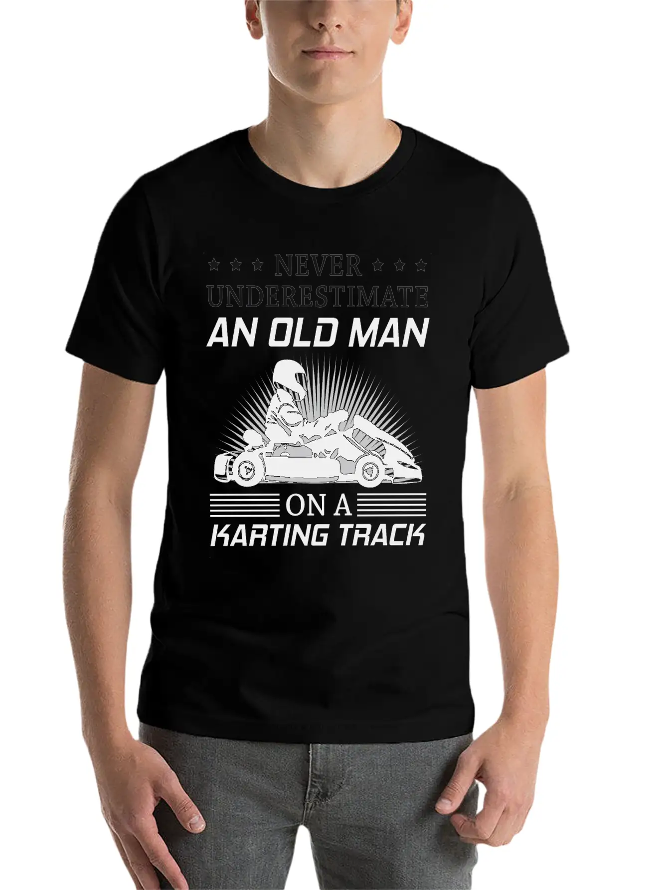Kart Go-kart Karting Kart Racing Grandpa Dad Gift Essential Cotton Tee For Daily Outfits ¨C Unisex Style