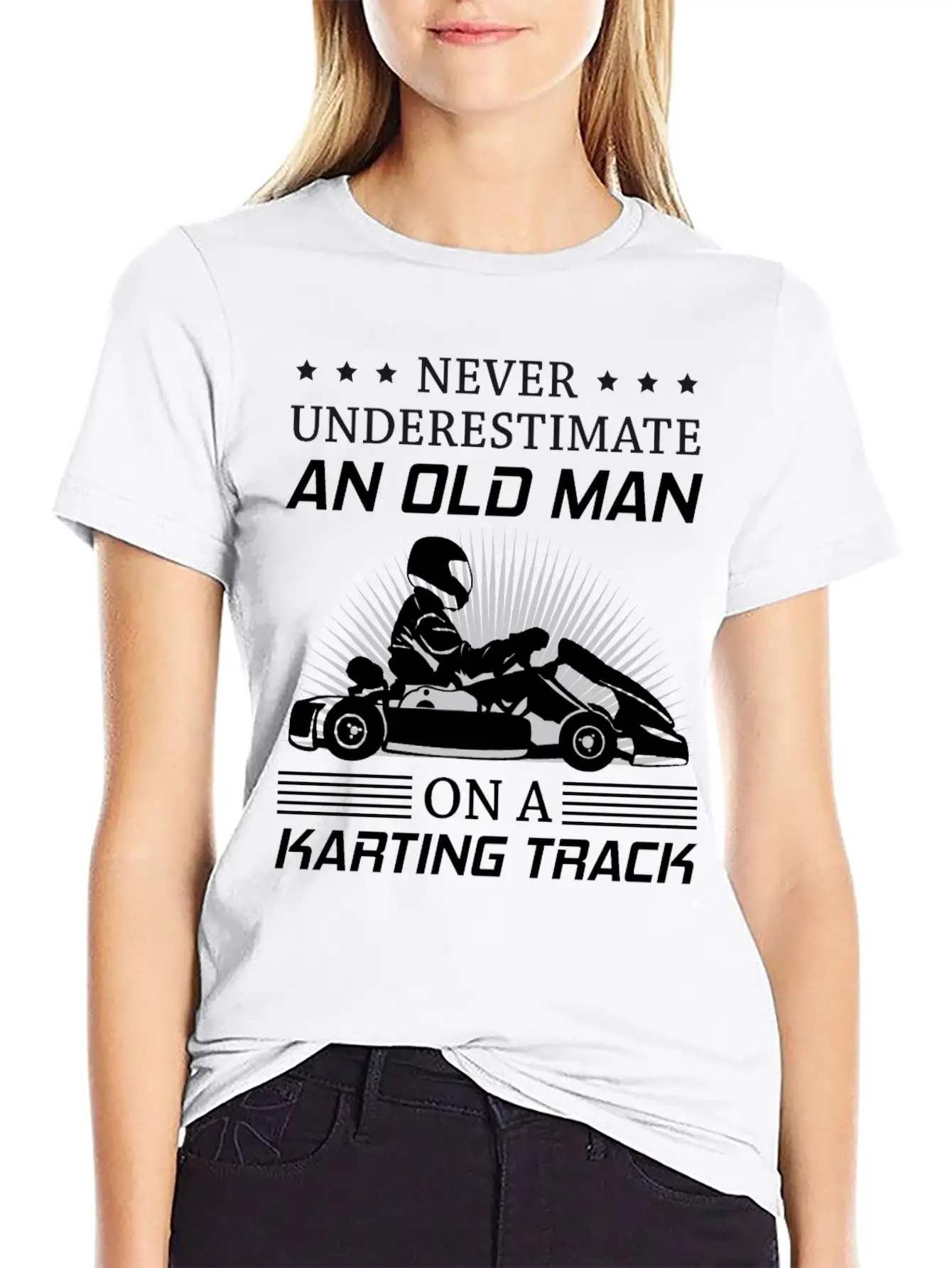 Kart Go-kart Karting Kart Racing Grandpa Dad Gift Essential Cotton Tee For Daily Outfits ¨C Unisex Style