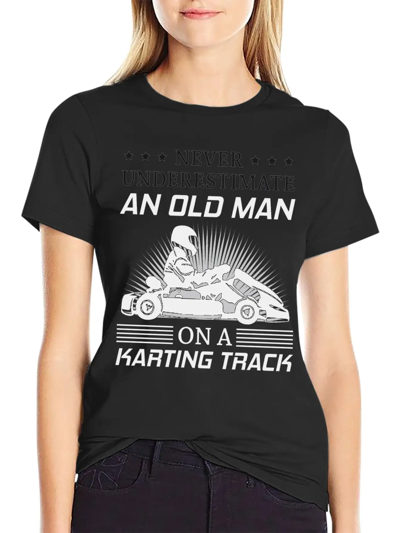 Kart Go-kart Karting Kart Racing Grandpa Dad Gift Essential Cotton Tee For Daily Outfits ¨C Unisex Style