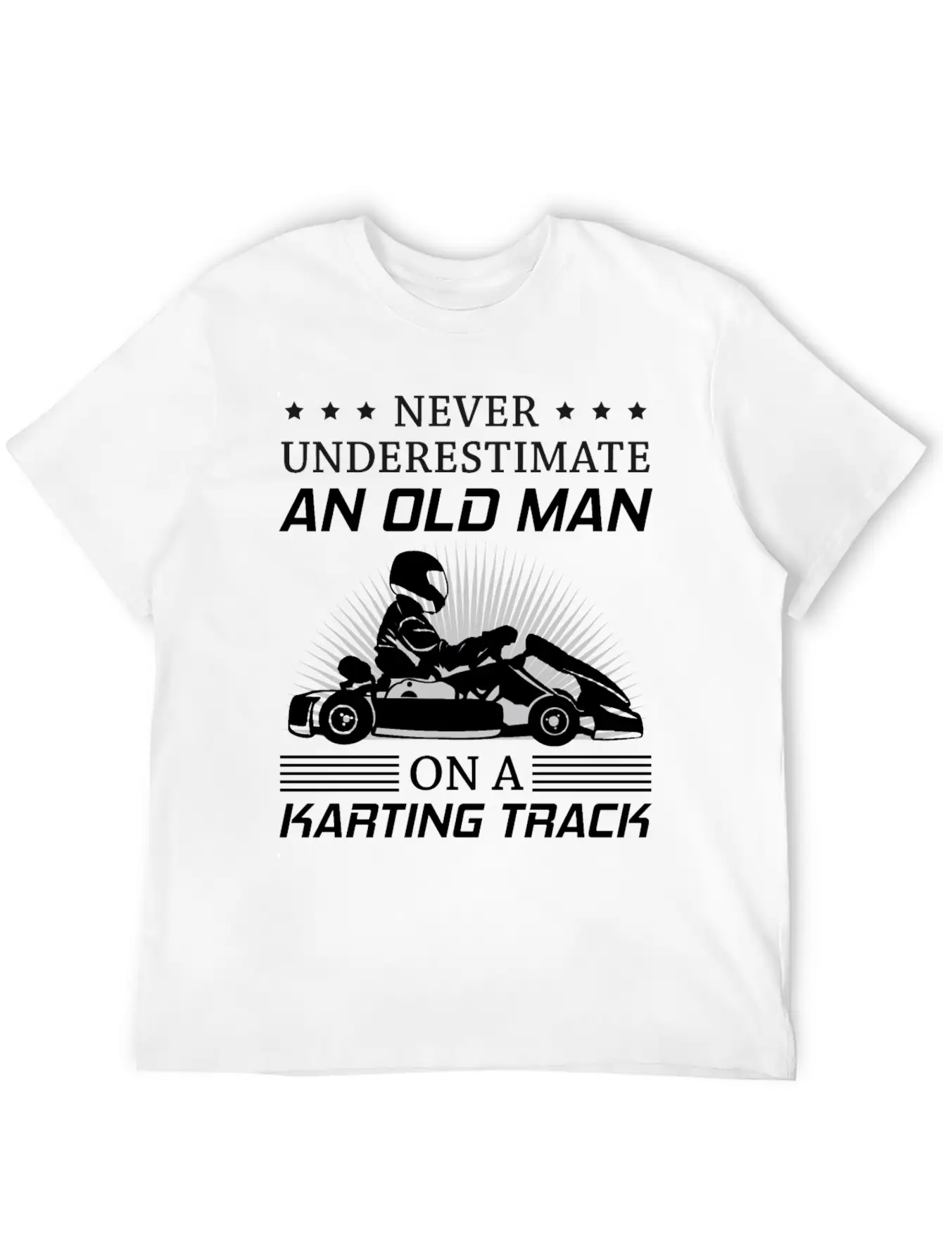 Kart Go-kart Karting Kart Racing Grandpa Dad Gift Essential Cotton Tee For Daily Outfits ¨C Unisex Style