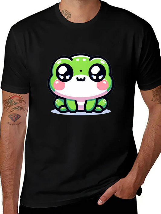 Kawaii Frog Soft Cotton Short Sleeve Tee ¨C Unisex Wardrobe Staple