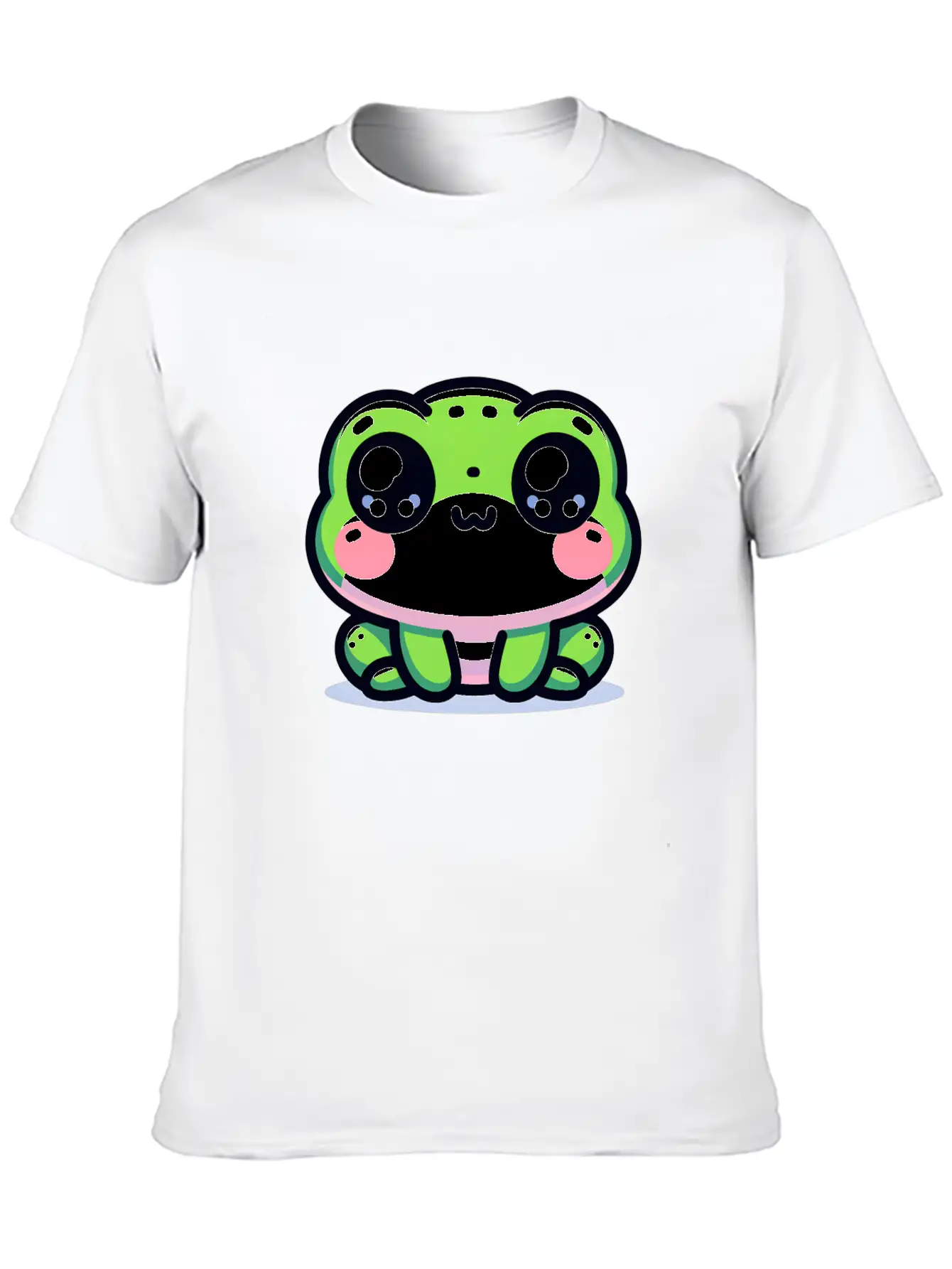 Kawaii Frog Soft Cotton Short Sleeve Tee ¨C Unisex Wardrobe Staple