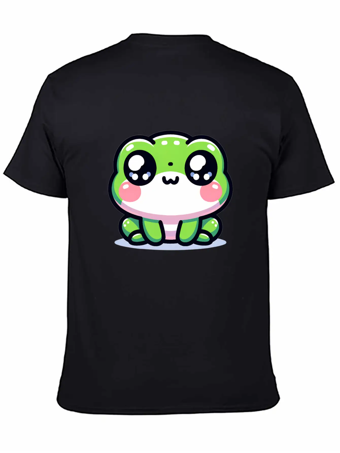 Kawaii Frog Soft Cotton Short Sleeve Tee ¨C Unisex Wardrobe Staple