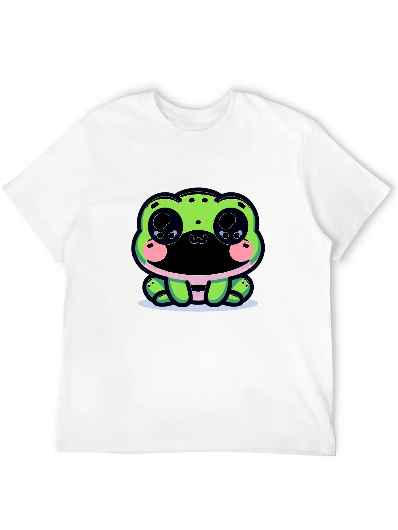 Kawaii Frog Soft Cotton Short Sleeve Tee ¨C Unisex Wardrobe Staple