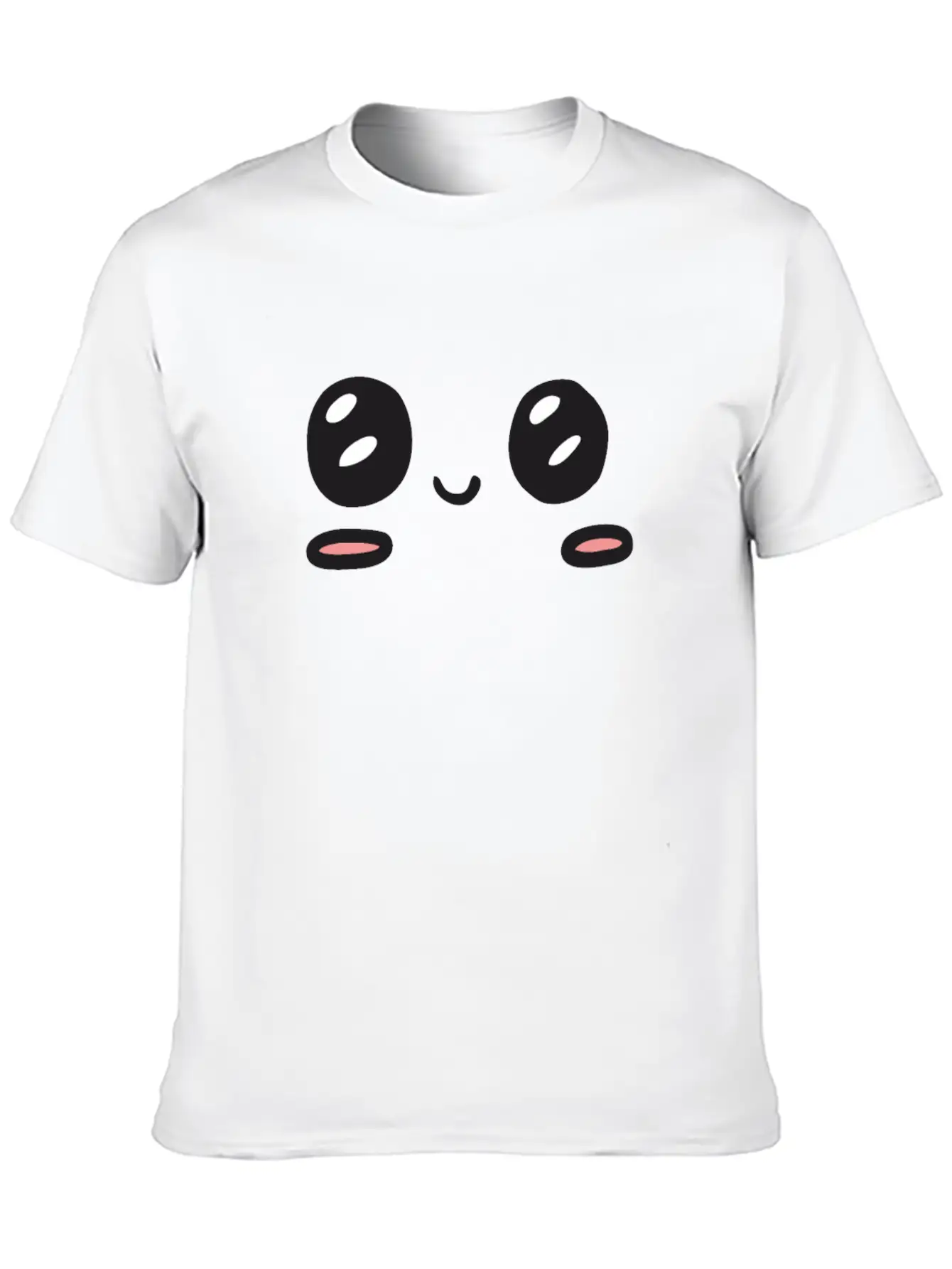 Kawaii Happy Tears Soft Cotton Short Sleeve Tee ¨C Unisex Wardrobe Staple