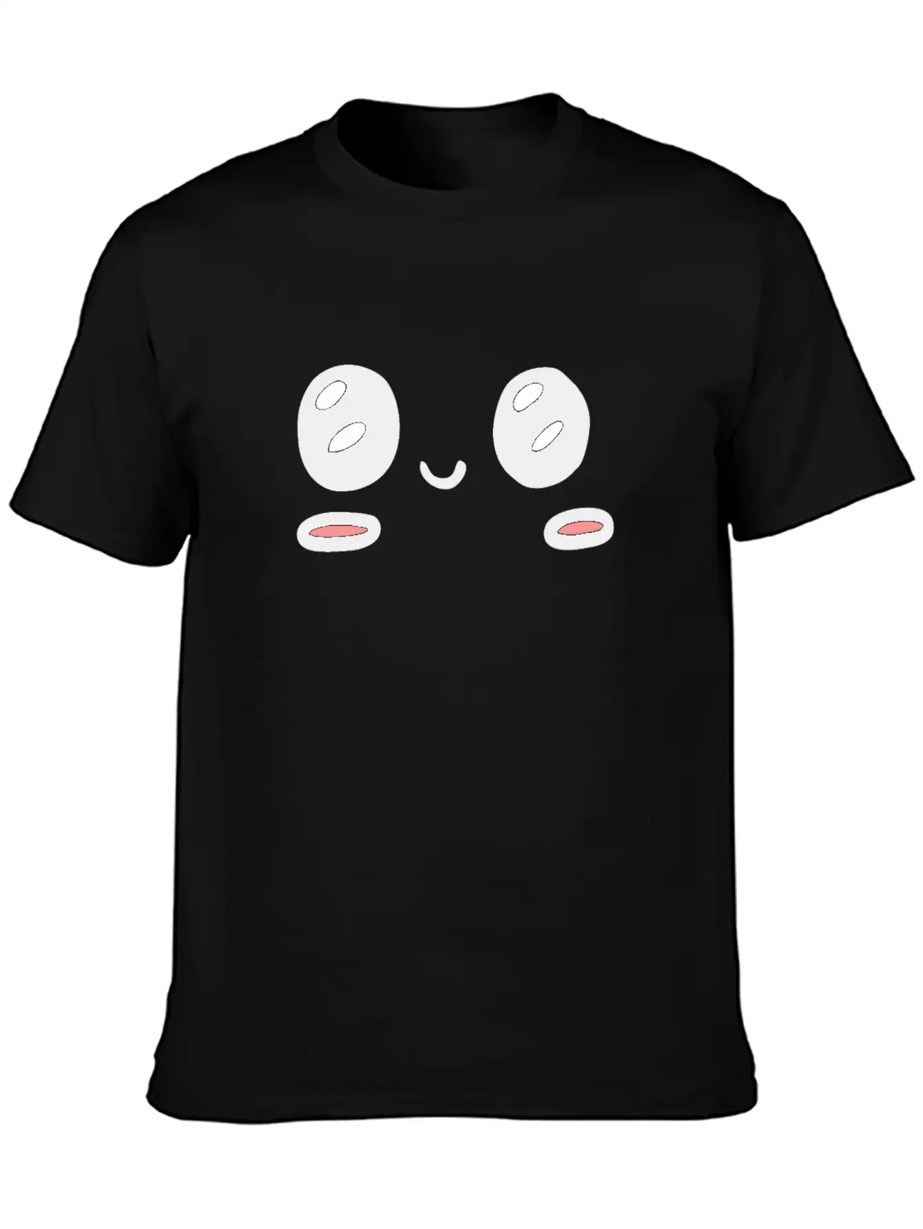 Kawaii Happy Tears Soft Cotton Short Sleeve Tee ¨C Unisex Wardrobe Staple