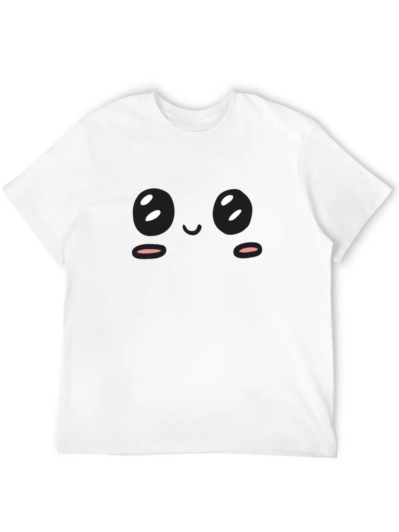 Kawaii Happy Tears Soft Cotton Short Sleeve Tee ¨C Unisex Wardrobe Staple
