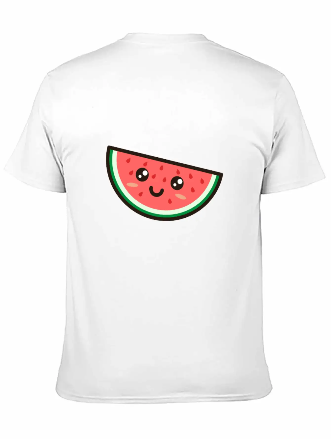 Kawaii Watermelon Basic Graphic T-Shirt ¨C Daily Comfort In Soft Cotton