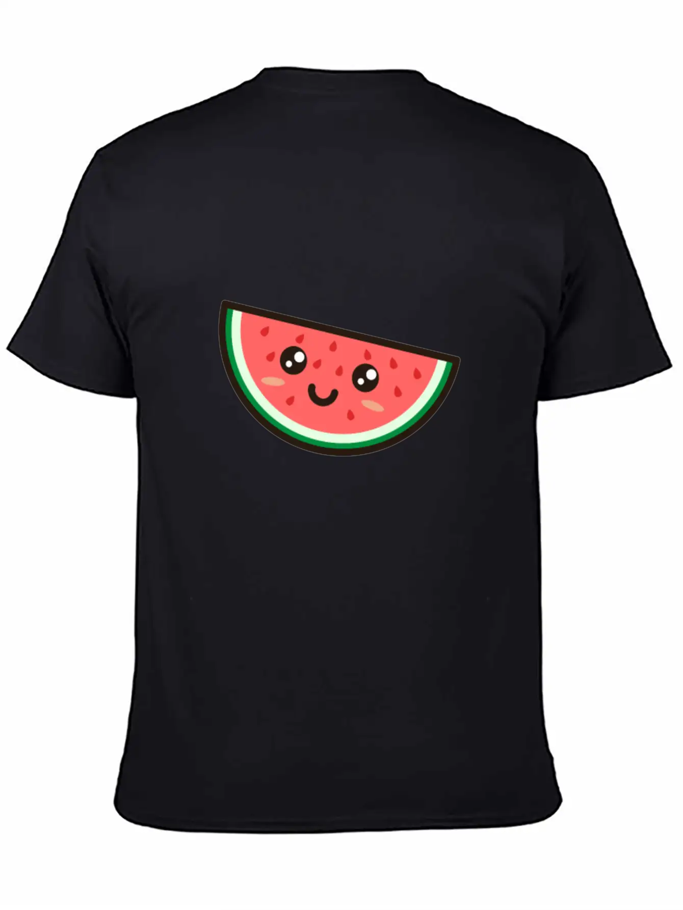 Kawaii Watermelon Basic Graphic T-Shirt ¨C Daily Comfort In Soft Cotton