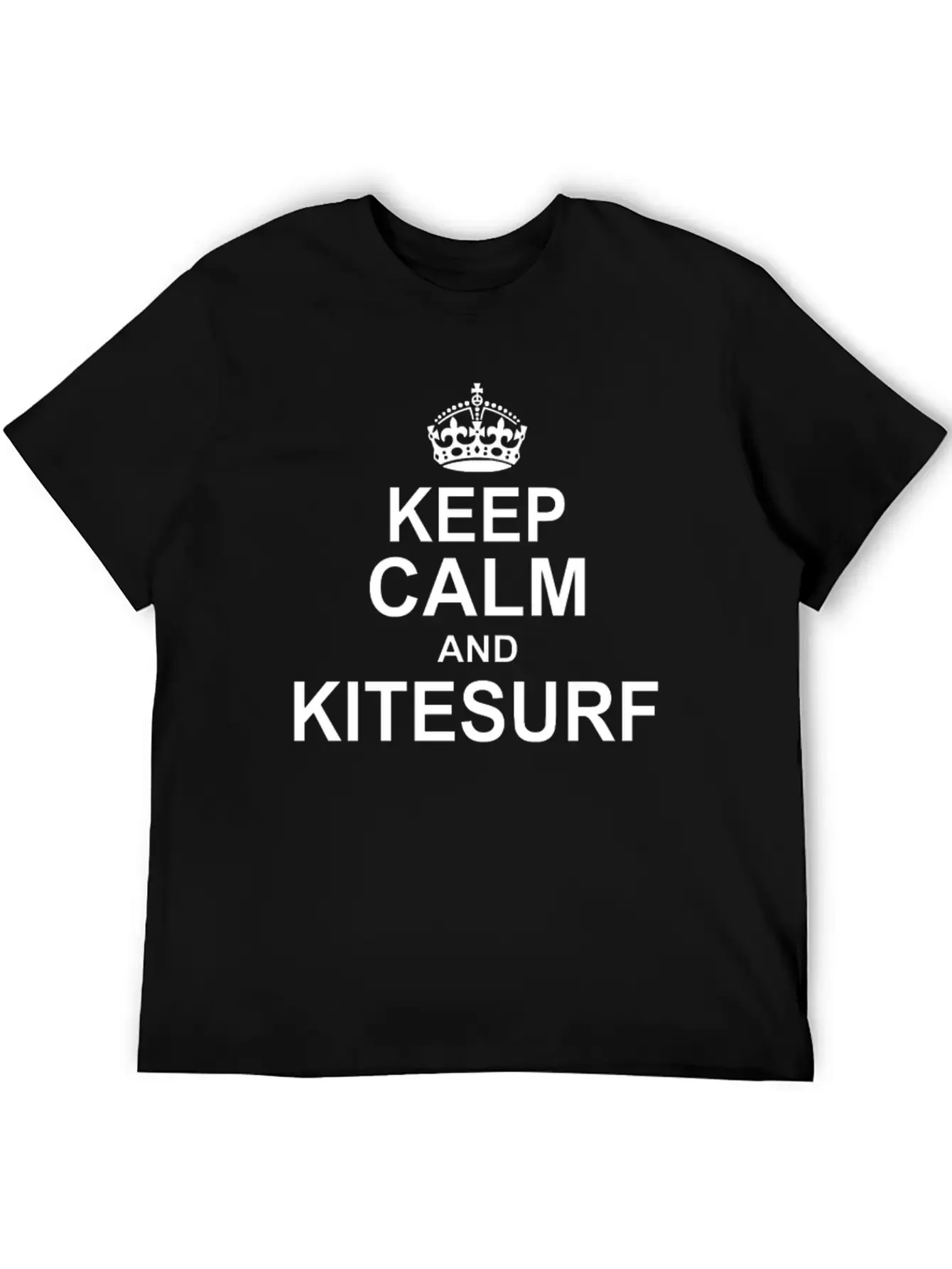 Keep Calm And KiteSurf Essential Cotton Tee For Daily Outfits ¨C Unisex Style