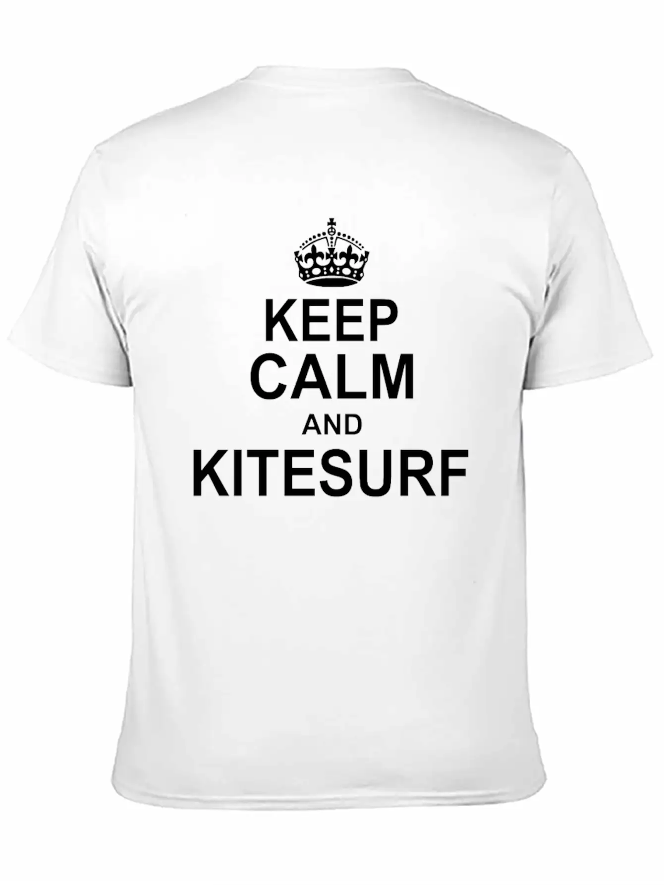 Keep Calm And KiteSurf Essential Cotton Tee For Daily Outfits ¨C Unisex Style
