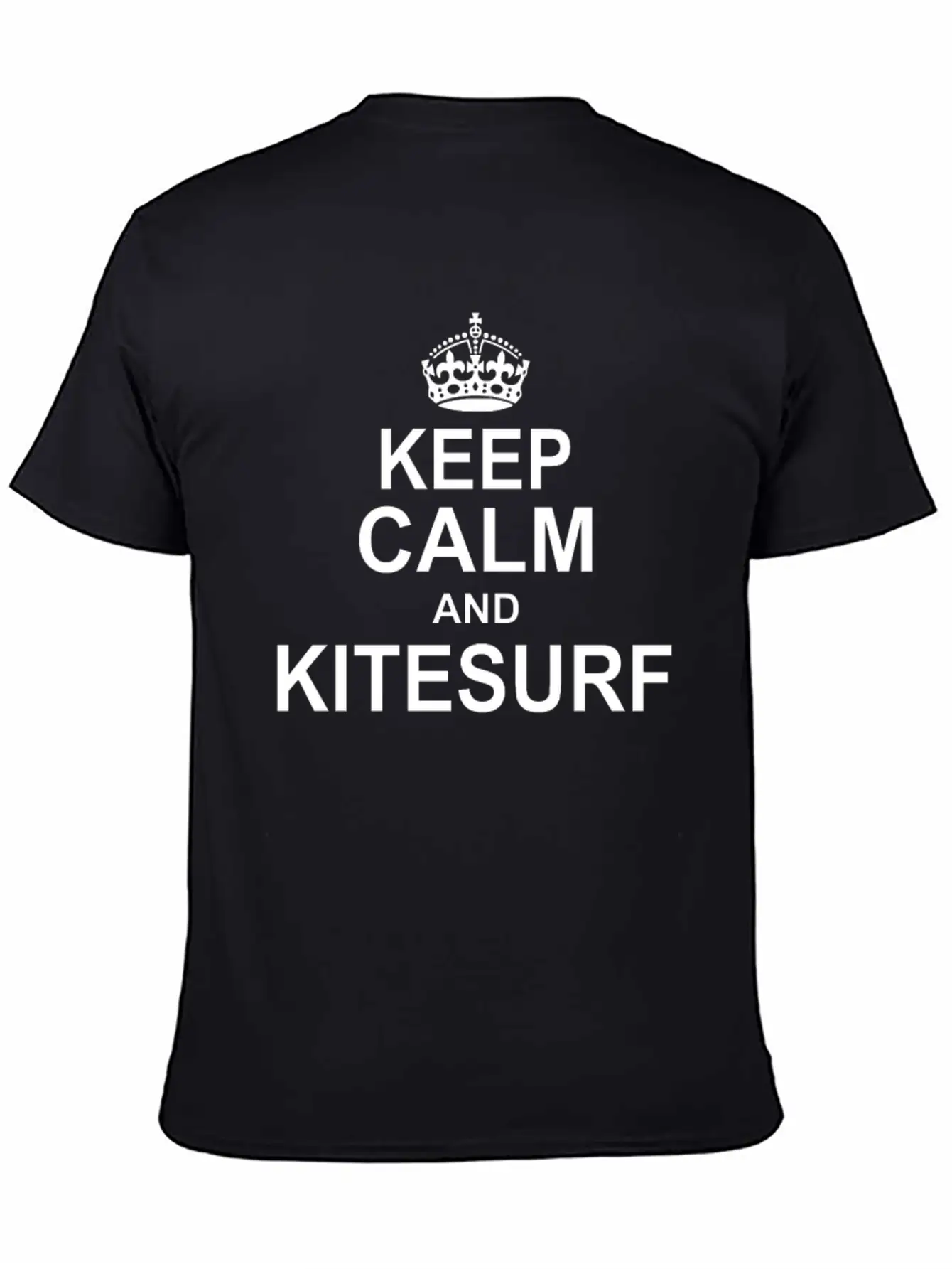 Keep Calm And KiteSurf Essential Cotton Tee For Daily Outfits ¨C Unisex Style