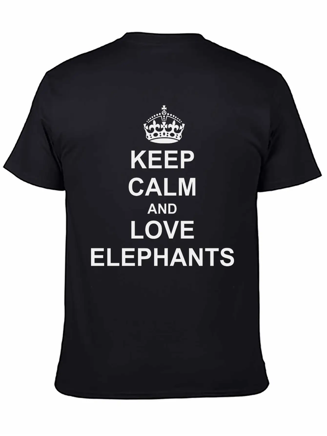 Keep Calm And Love Elephants Soft Cotton Short Sleeve Tee ¨C Unisex Wardrobe Staple