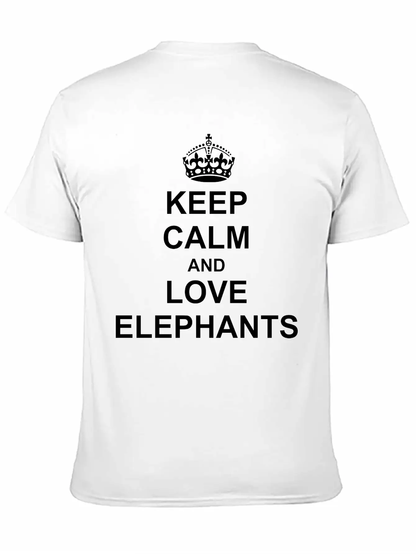 Keep Calm And Love Elephants Soft Cotton Short Sleeve Tee ¨C Unisex Wardrobe Staple