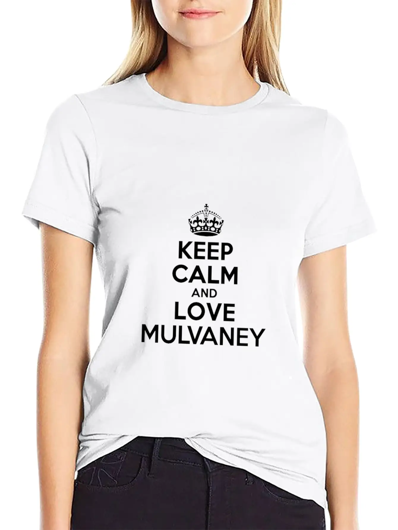 Keep Calm And Love Mulvaney Essential Cotton Tee For Daily Outfits ¨C Unisex Style