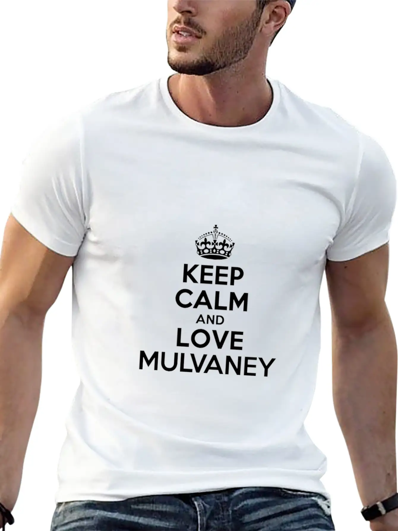 Keep Calm And Love Mulvaney Essential Cotton Tee For Daily Outfits ¨C Unisex Style