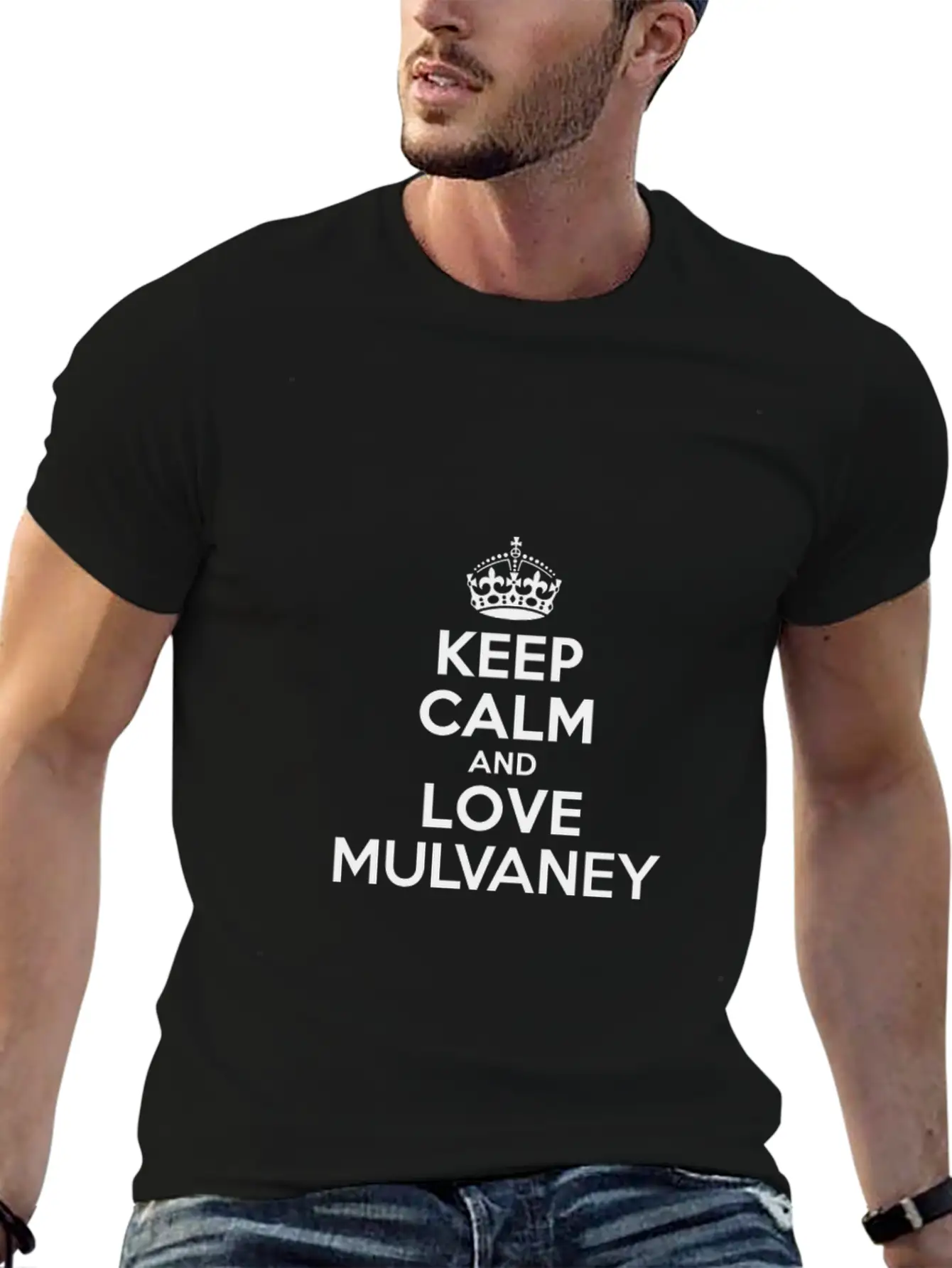 Keep Calm And Love Mulvaney Essential Cotton Tee For Daily Outfits ¨C Unisex Style