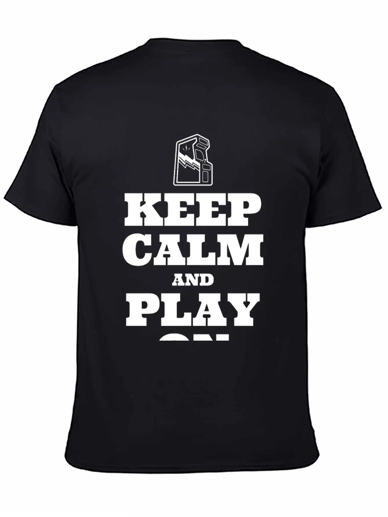 Keep Calm And Play On Basic Graphic T-Shirt ¨C Daily Comfort In Soft Cotton