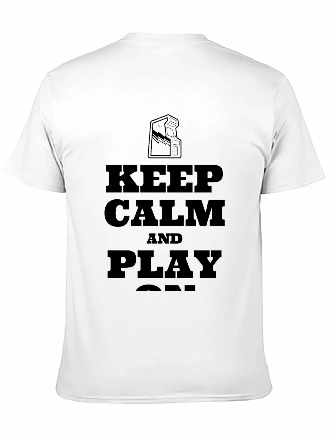 Keep Calm And Play On Basic Graphic T-Shirt ¨C Daily Comfort In Soft Cotton