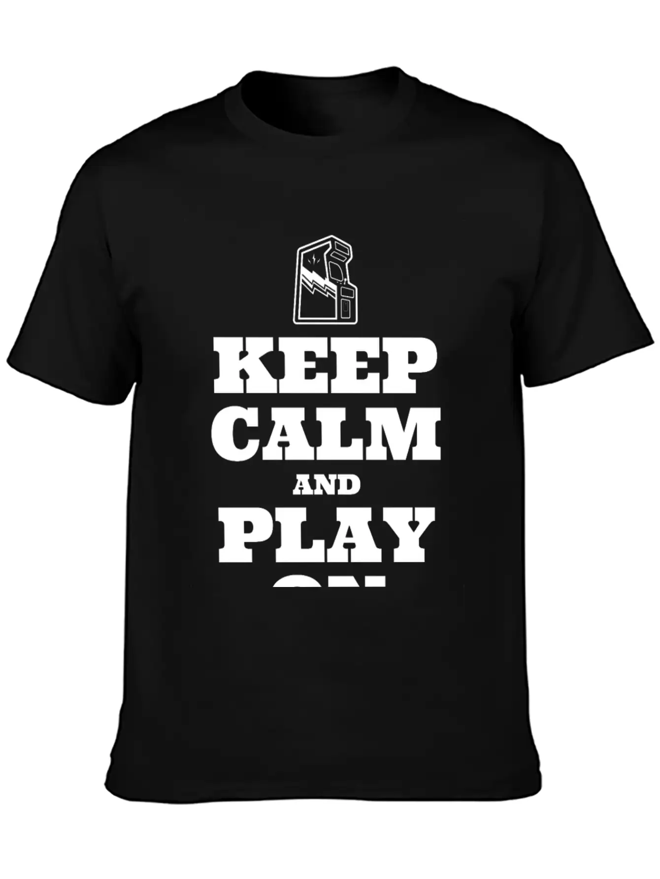 Keep Calm And Play On Basic Graphic T-Shirt ¨C Daily Comfort In Soft Cotton