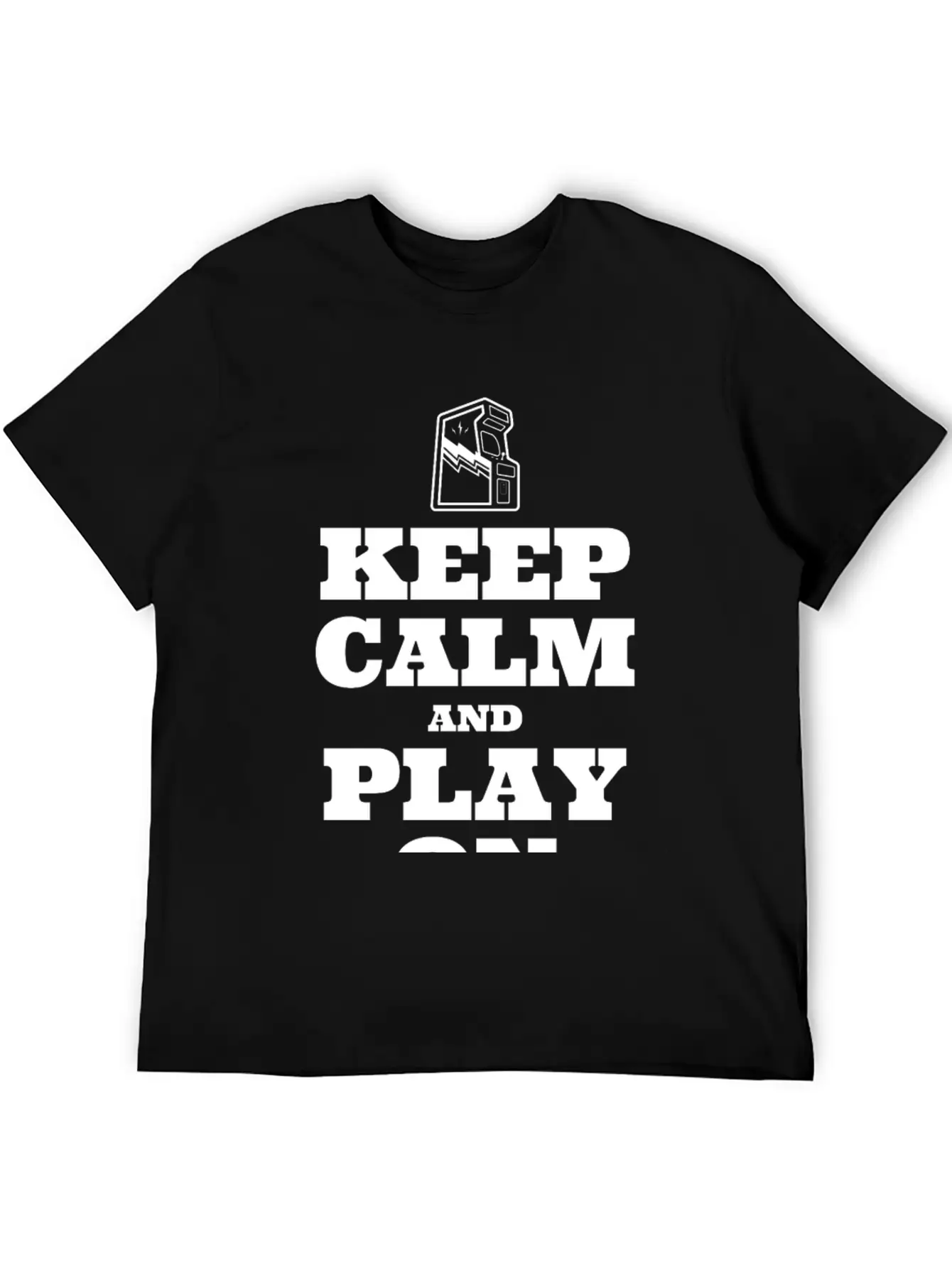 Keep Calm And Play On Basic Graphic T-Shirt ¨C Daily Comfort In Soft Cotton