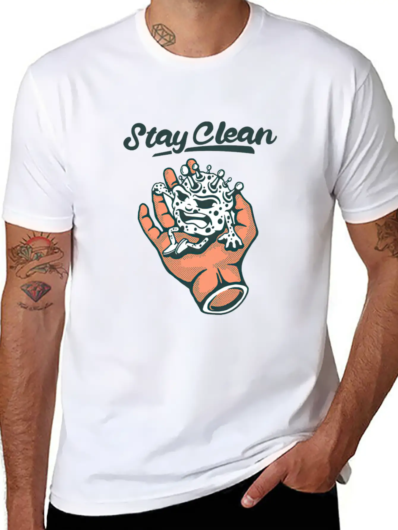 Keep Calm And Stay Clean Soft Cotton Short Sleeve Tee ¨C Unisex Wardrobe Staple