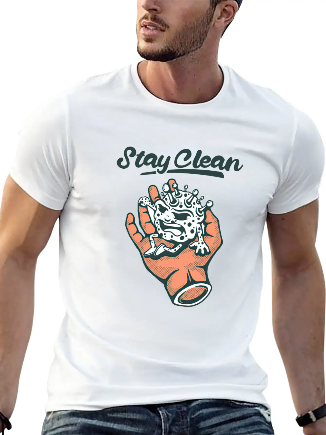Keep Calm And Stay Clean Soft Cotton Short Sleeve Tee ¨C Unisex Wardrobe Staple