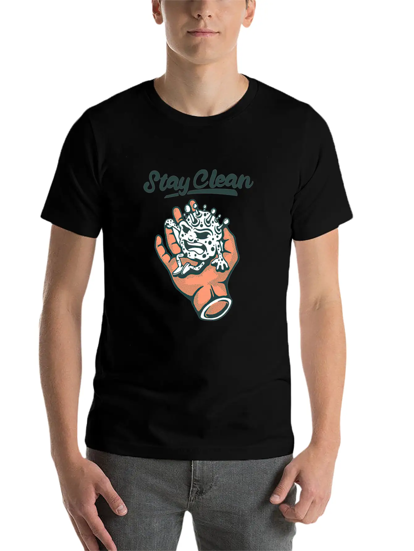 Keep Calm And Stay Clean Soft Cotton Short Sleeve Tee ¨C Unisex Wardrobe Staple