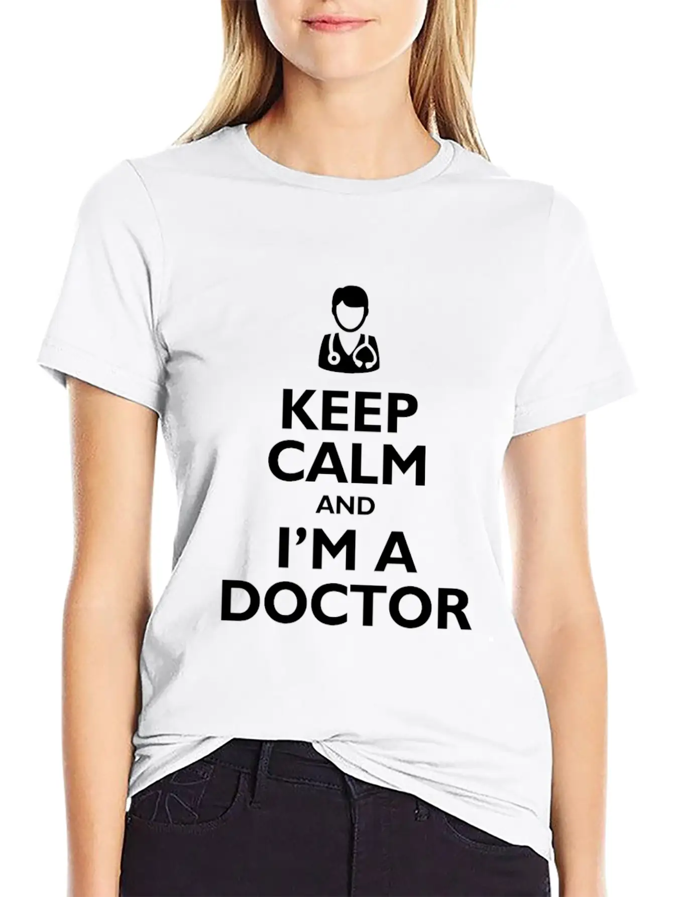 Keep Calm I'm Doctor Soft Cotton Short Sleeve Tee ¨C Unisex Wardrobe Staple