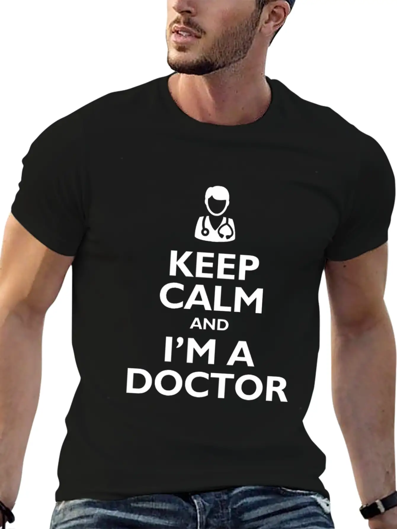 Keep Calm I'm Doctor Soft Cotton Short Sleeve Tee ¨C Unisex Wardrobe Staple