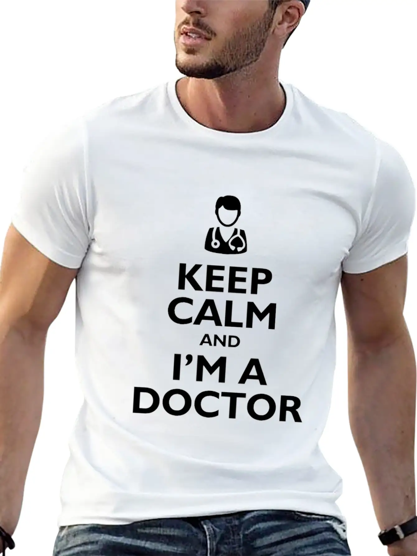 Keep Calm I'm Doctor Soft Cotton Short Sleeve Tee ¨C Unisex Wardrobe Staple
