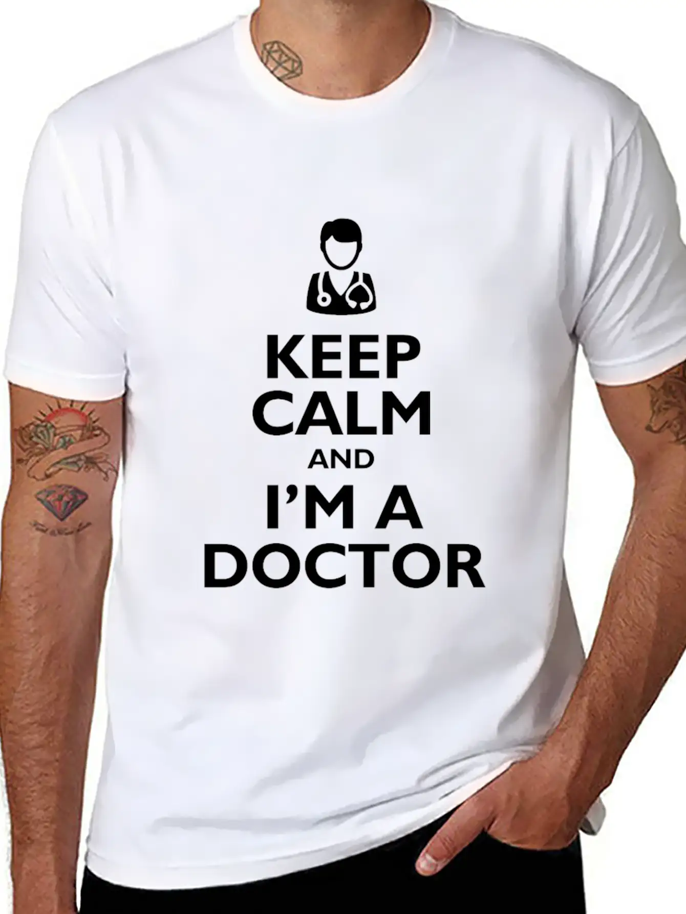 Keep Calm I'm Doctor Soft Cotton Short Sleeve Tee ¨C Unisex Wardrobe Staple