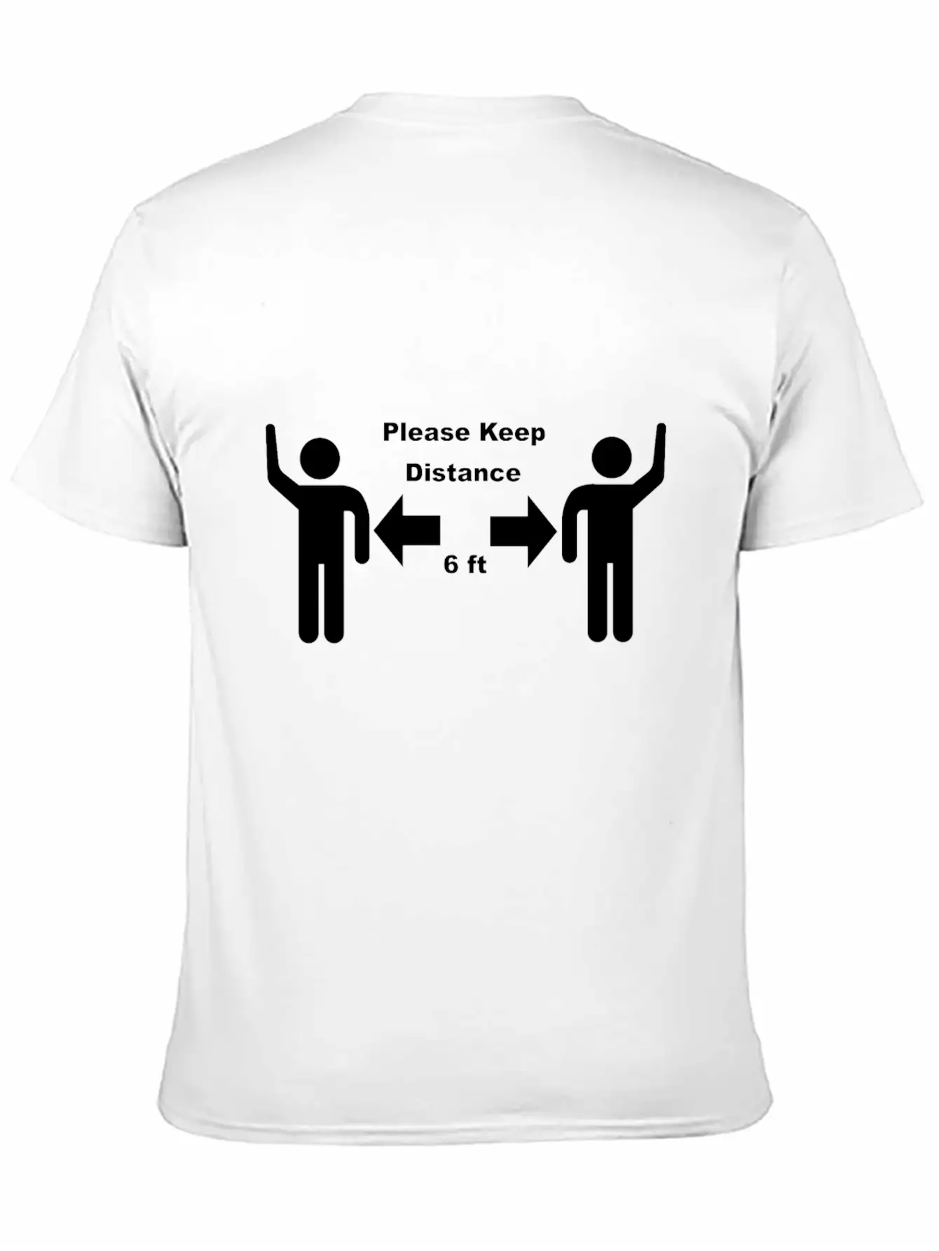 Keep Distance Safety Corona Distance Basic Graphic T-Shirt ¨C Daily Comfort In Soft Cotton