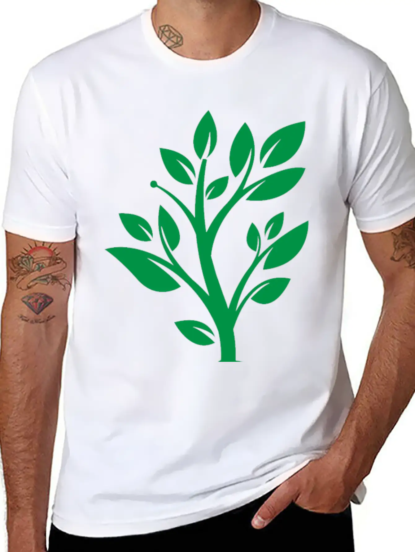 Keep It Clean, Keep It Green Basic Graphic T-Shirt ¨C Daily Comfort In Soft Cotton