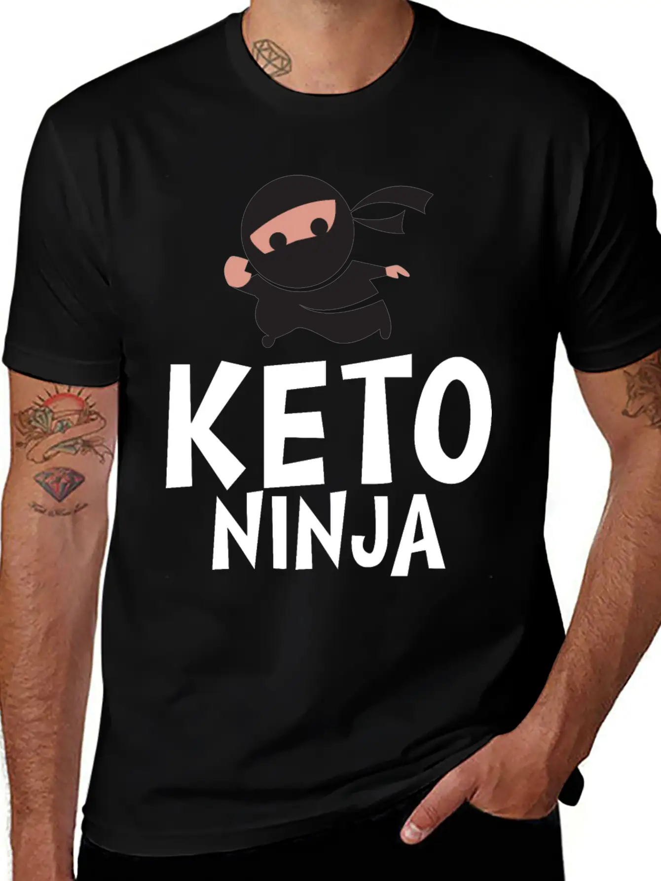 Keto Ninja Basic Graphic T-Shirt ¨C Daily Comfort In Soft Cotton