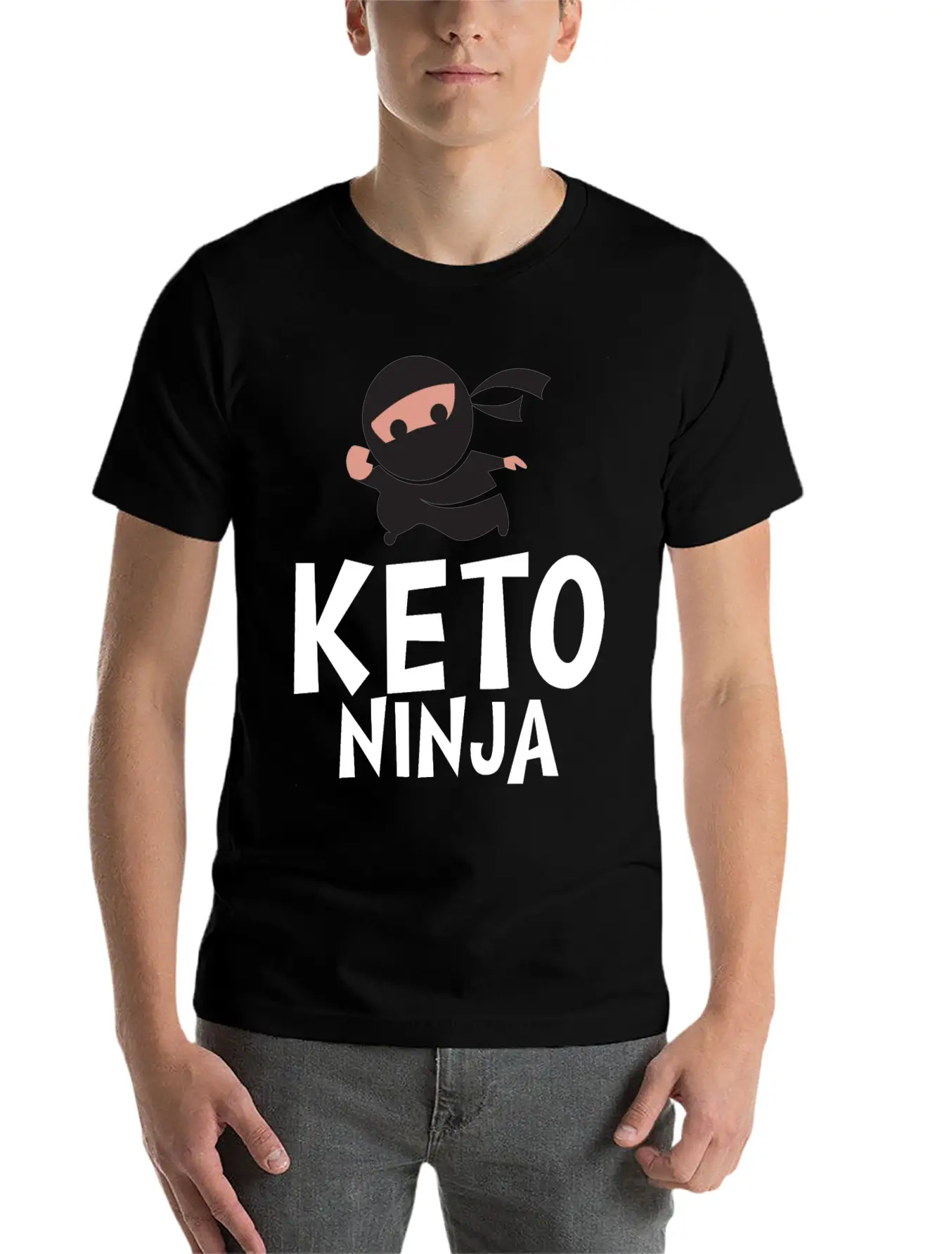 Keto Ninja Basic Graphic T-Shirt ¨C Daily Comfort In Soft Cotton