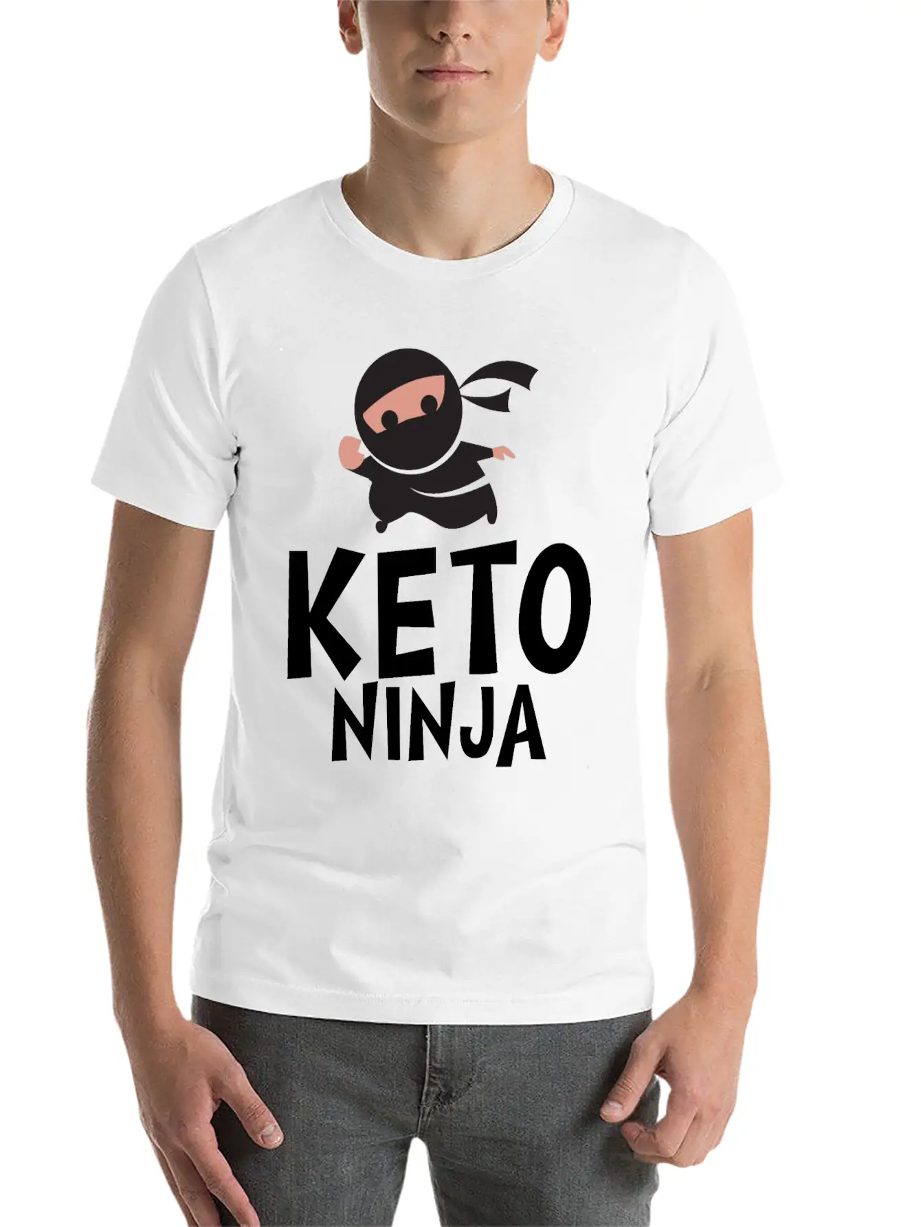 Keto Ninja Basic Graphic T-Shirt ¨C Daily Comfort In Soft Cotton